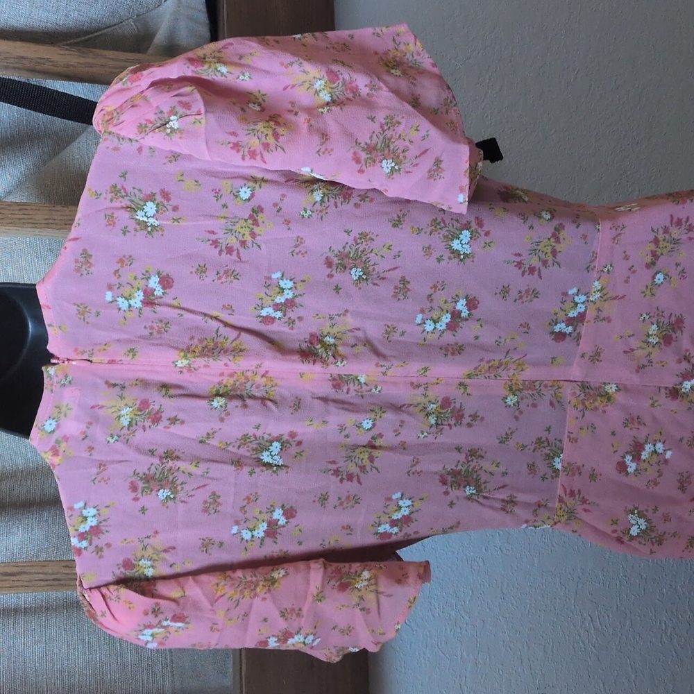 ✨ Reformation Mya Mini Dress In Pink Floral Size 8 - Picture 6 of 8